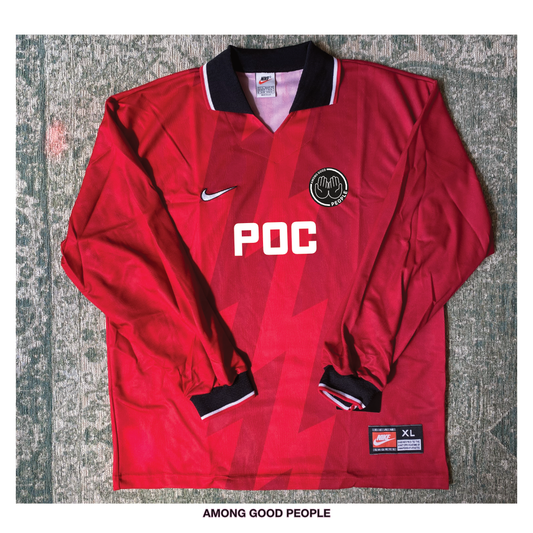 POC Vintage Football Shirt - Red Long Sleeve